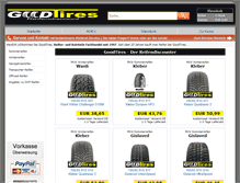Tablet Screenshot of goodtires.de